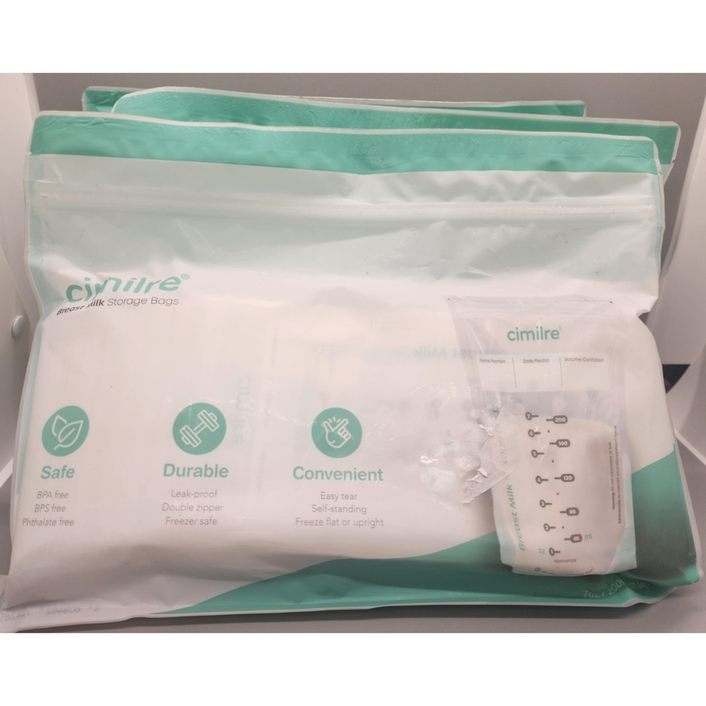 Cimilre  Breast Milk Storage Bags  3 x 100 = 300  7 oz bags